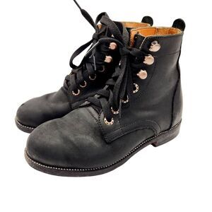 Adelante The Havana Handcrafted Black Leather Boots Boys 4.5E/Women's 6.5 Luxury
